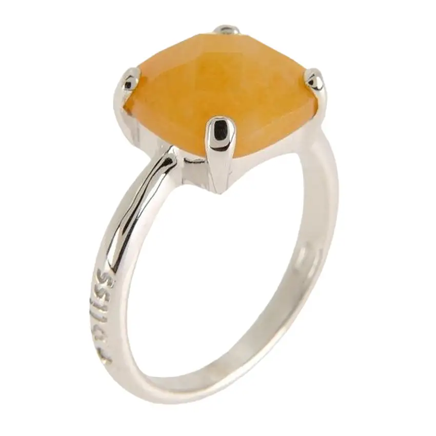 Bliss Women's Ring Princess with Yellow Stone - 3131900