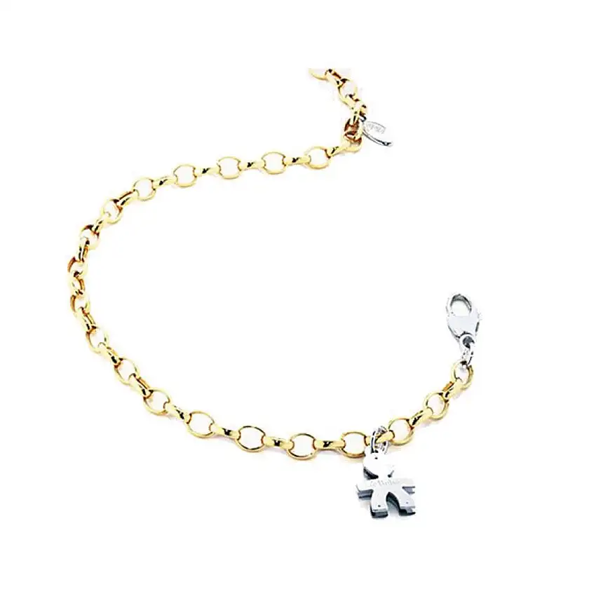 Women's Bracelet leBebè Yellow Gold with Baby - LBB074