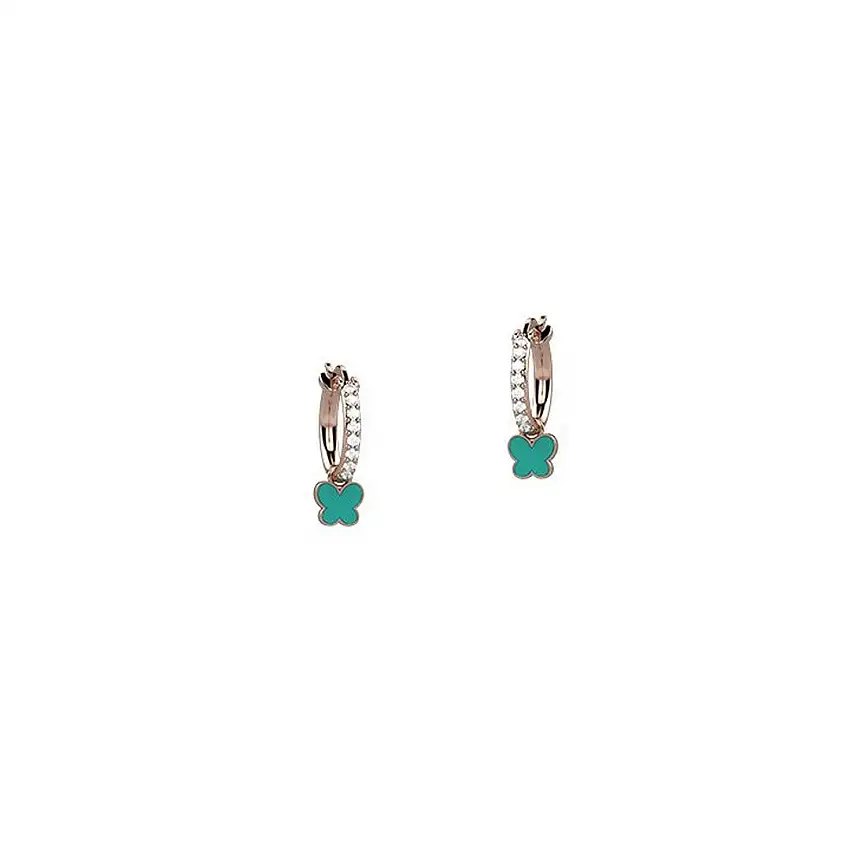 Nanan Children's Earrings Circle Zirconia Ag 925 - NAN0359