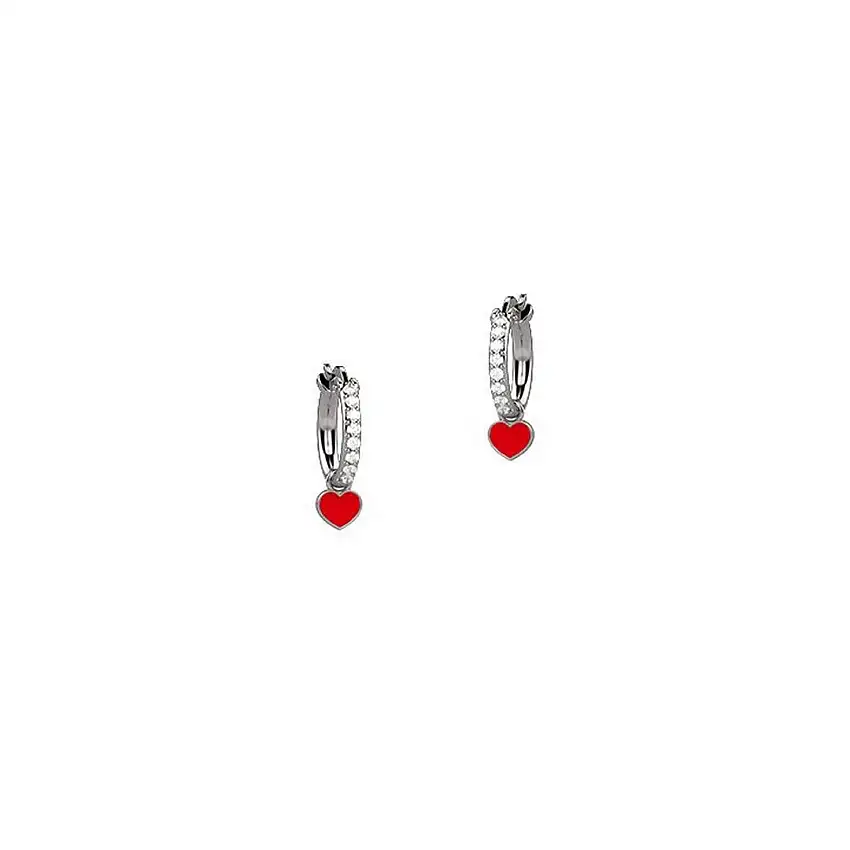 Nanan Children's Earrings Circle Zirconia Ag 925 - NAN0370