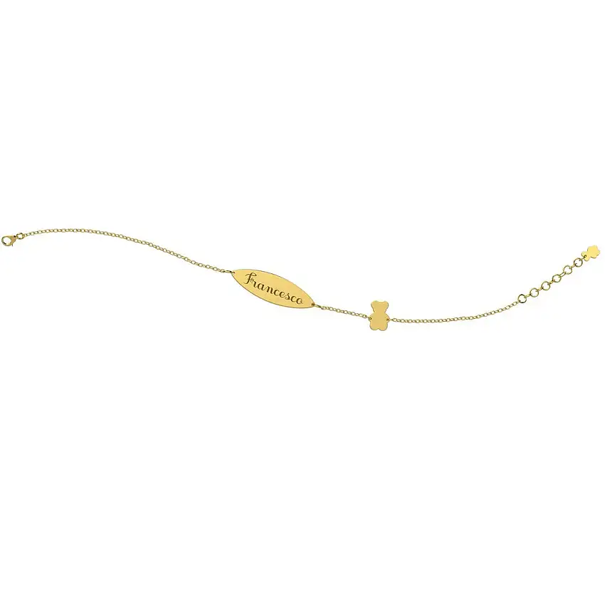 Nanan Women's Bracelet Tag. Bimbo 9Kt Gold - NGLD0004