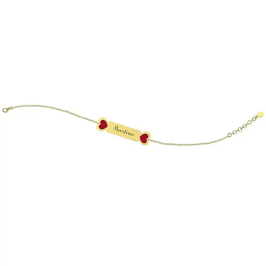 Nanan Women's Bracelet Baby Tag 9Kt Gold - NGLD0025