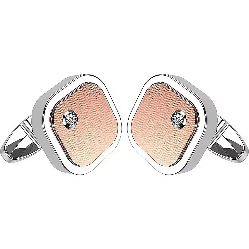 Zancan Men's Cufflinks in Steel - EHG042