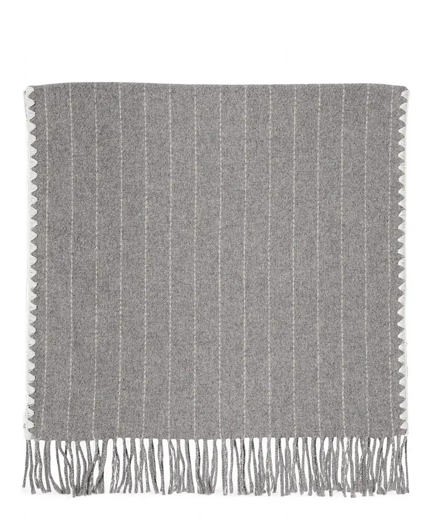 Sciarpa Orosei in pura lana con motivo gessato - MARELLA