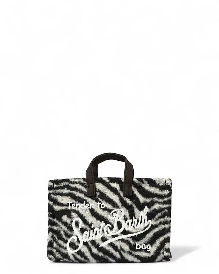 Borsa Porta Telefono Feltro Zebrata MC2 Saint Barth