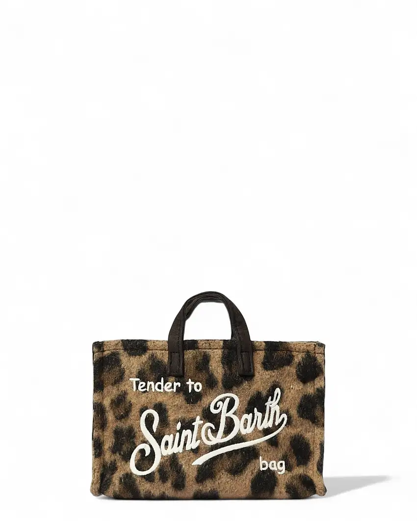 Borsa Telefono Feltro Stampa Zebrata - MC2 Saint Barth