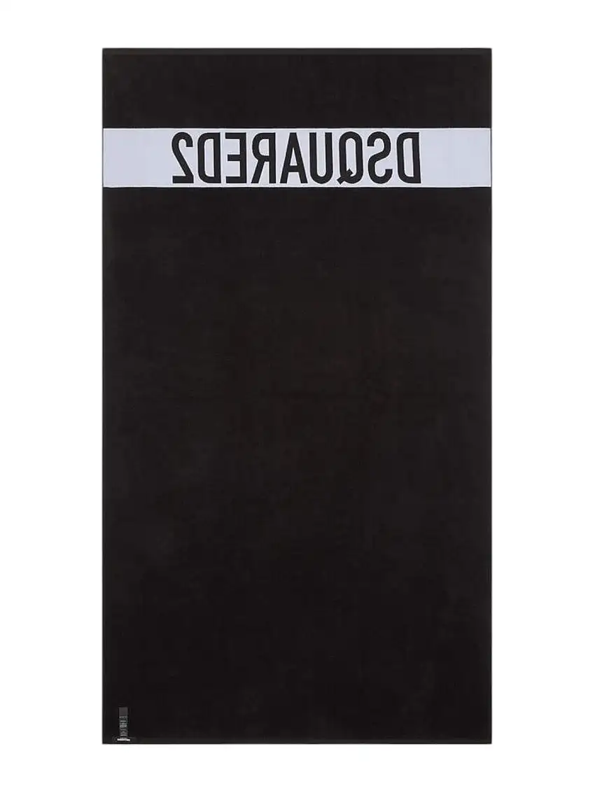 DSQUARED2 Men's Beach Towel D7P005980 010 Black