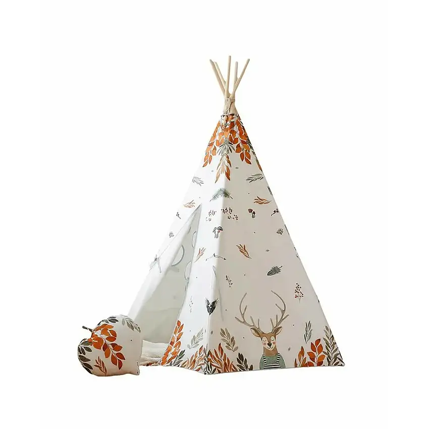 Set di teepee e tappeti per bambini Moi Mili "Amis de la forêt"