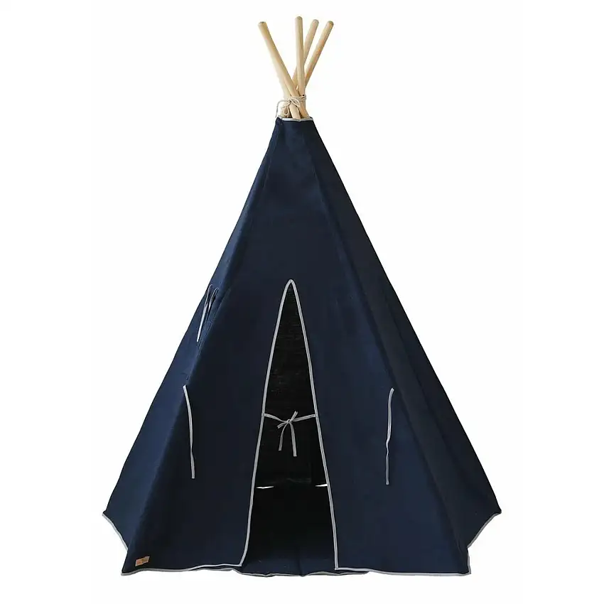 Tepee di lino per bambini Moi Mili "Bleu Marine"