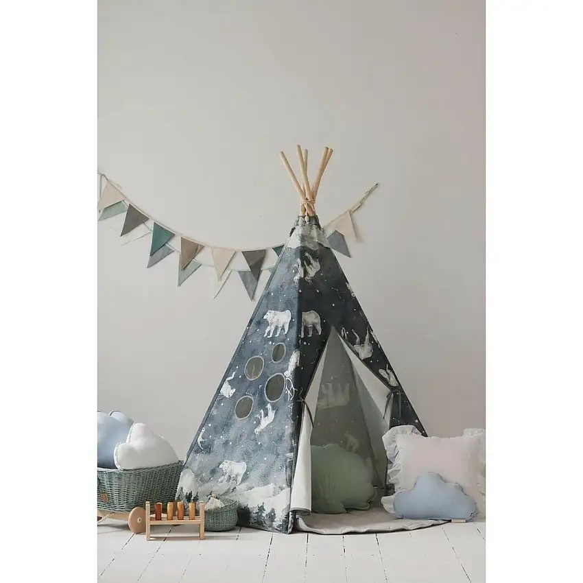 Set di teepee e tappeti per bambini Moi Mili "Ciel Nocturne"