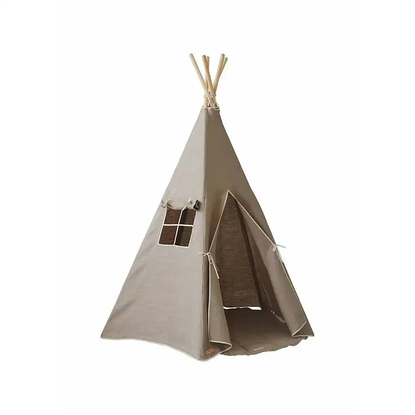 Set di teepee e tappeti per bambini Moi Mili "Lin Naturel"