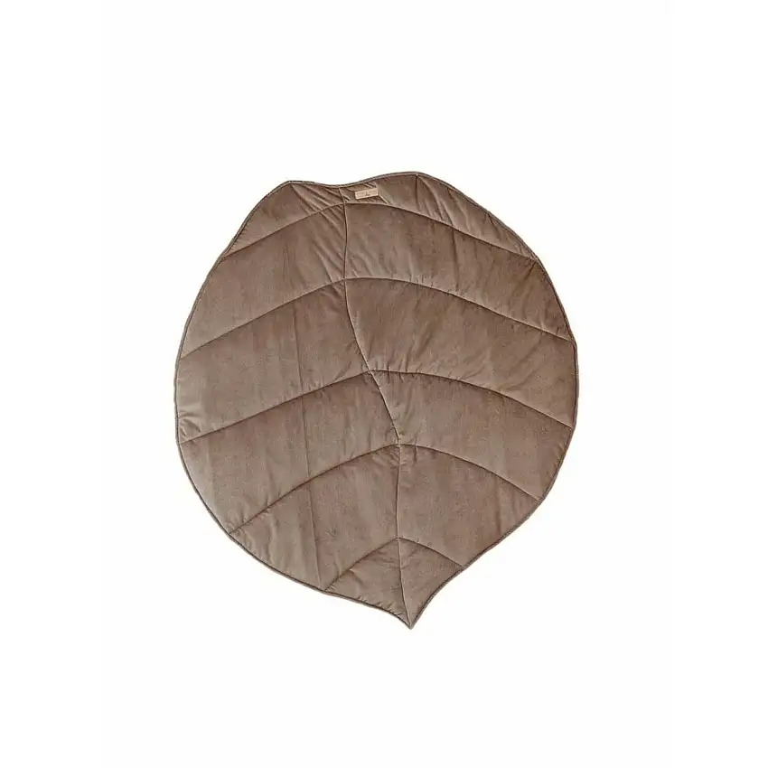 Tappeto di velluto per bambini Moi Mili "Beige Foncé" [Misura 135 x 125 cm]