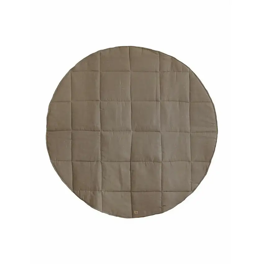 Tappeto rotondo per bambini Moi Mili "Lin Naturel" [Misura 120x120 cm]