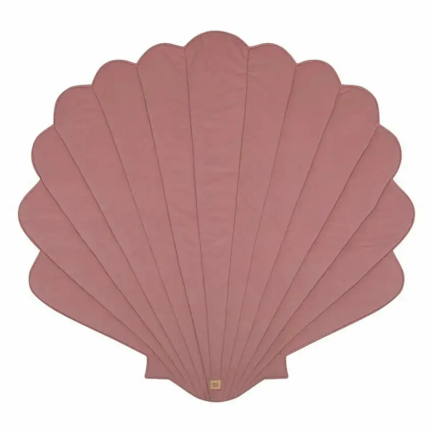 Tappeto per bambini in velluto con conchiglie Moi Mili "Rose Doux" [Misura 115x110 cm]