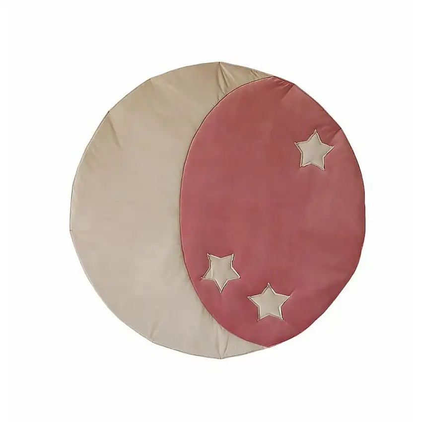 Tappeto luna in velluto per bambini Moi Mili "Dreamy Half Moon Bay" [Misura 120x120 cm]