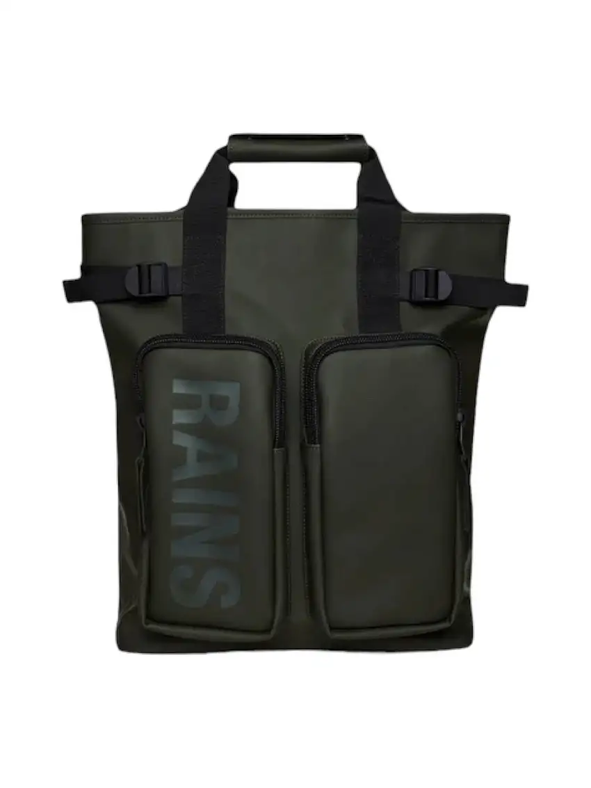 RAINS Unisex Adult Backpack Texel Tote Backpack W3 14240 GRE Green