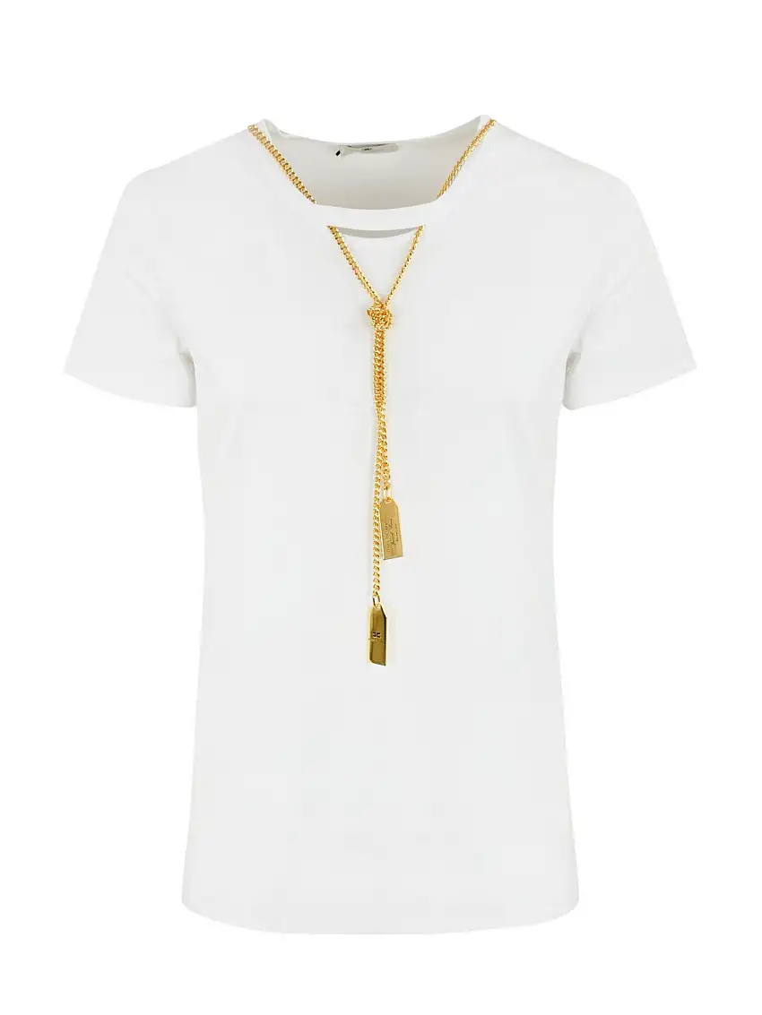 ELISABETTA FRANCHI Women's T-Shirt and Polo Shirt MA00946E2 270 White