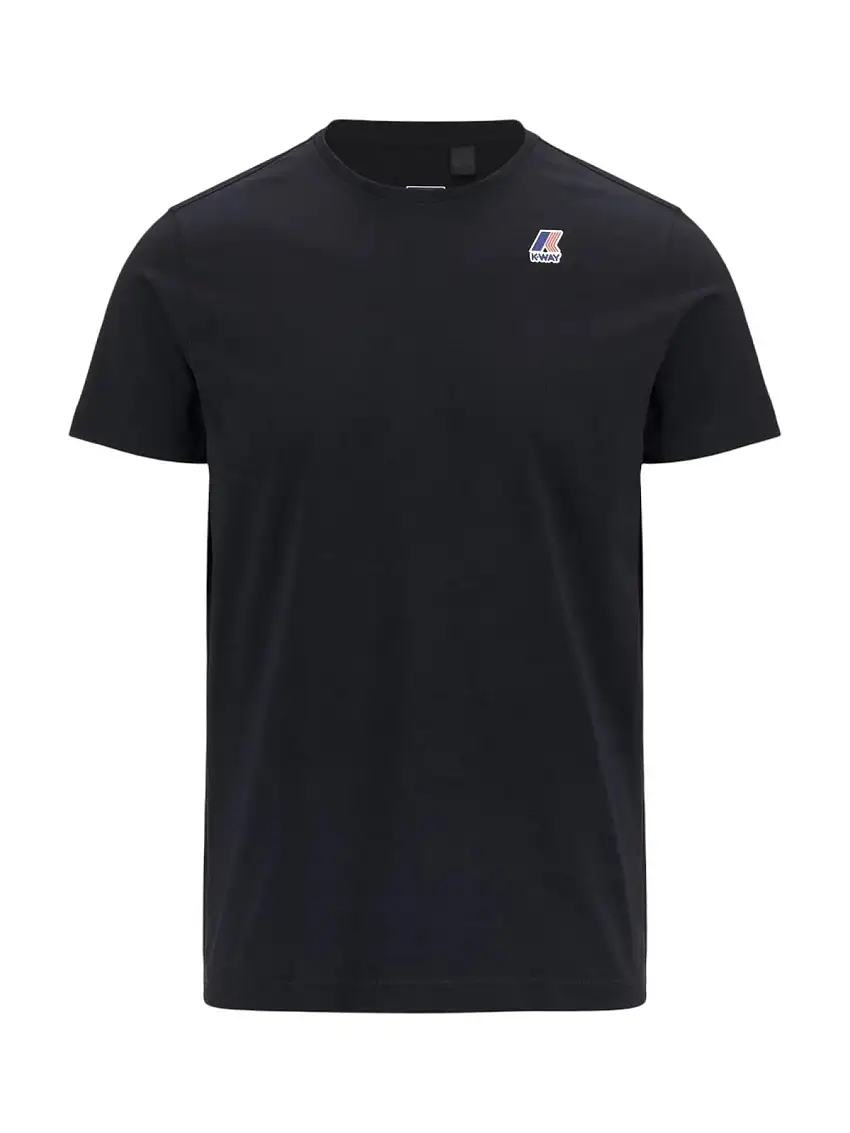 K-WAY Men's T-shirt Le vrai edouard K007JE0 K89 Blue