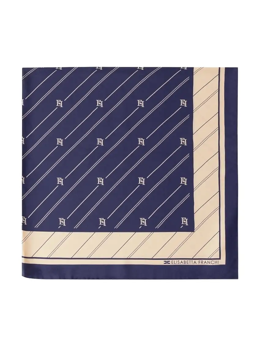 ELISABETTA FRANCHI Women's Scarf FO01L46E2 CL4 Blue