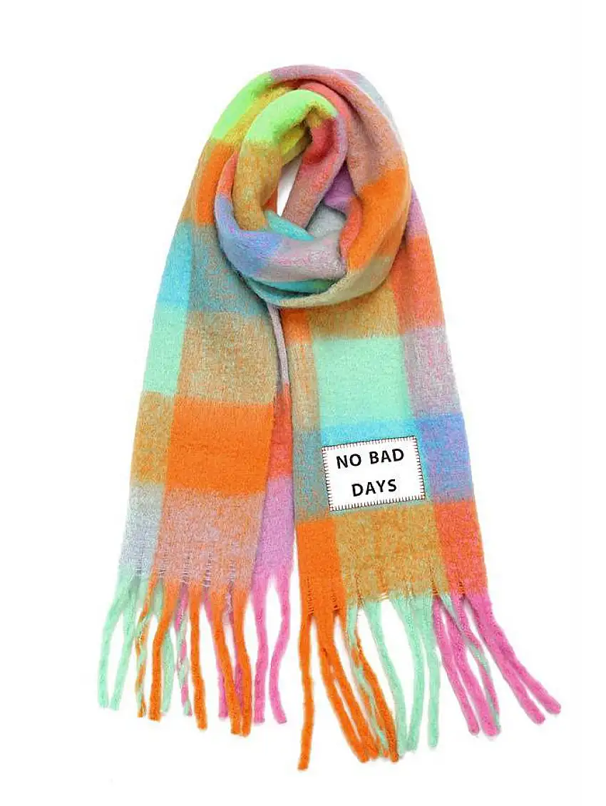 Maxi Sciarpa No Bad Days Multicolore