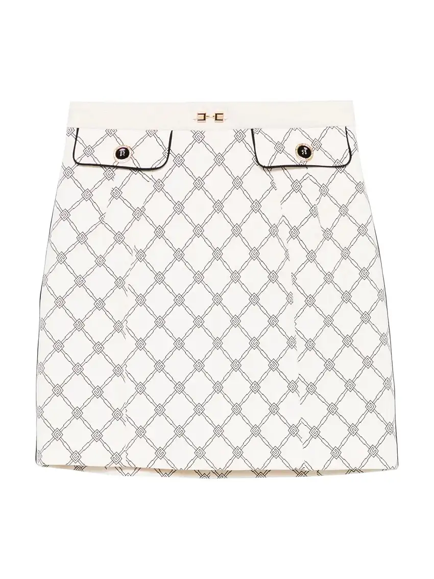 ELISABETTA FRANCHI Women's Skirt GOS0351E2-E84 Beige