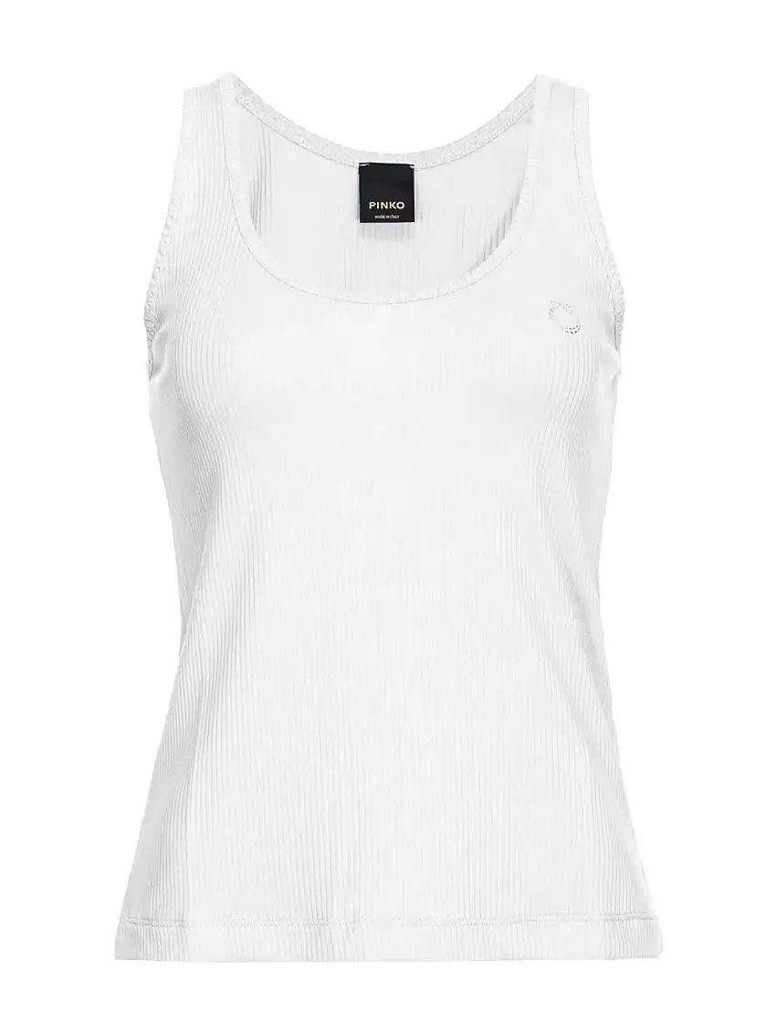 PINKO Women's Tank Top Chicago 103573-A1X4 Z04 White