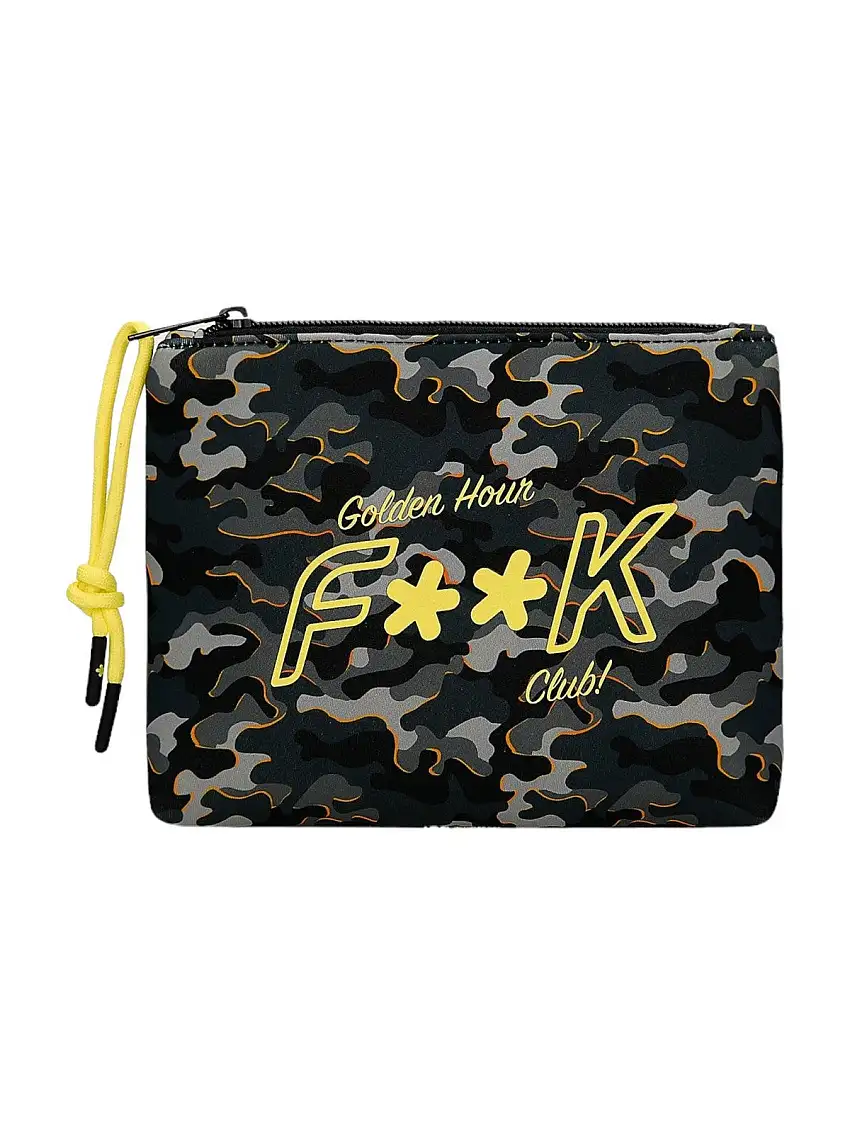 F**K Men's Clutch Bag FK24-A233X07 Black