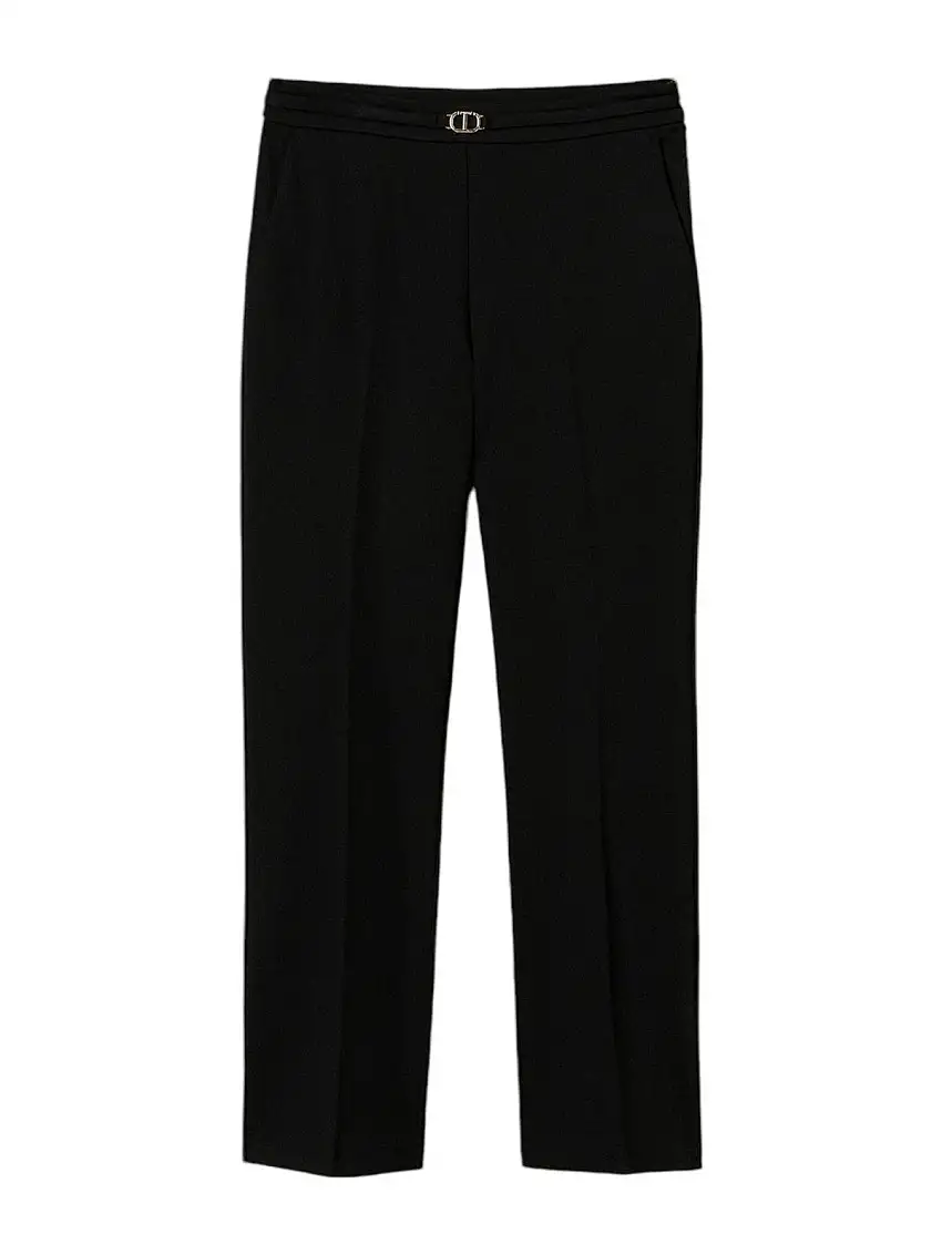 TWINSET Women's Trousers 242TP224A 00006 Black
