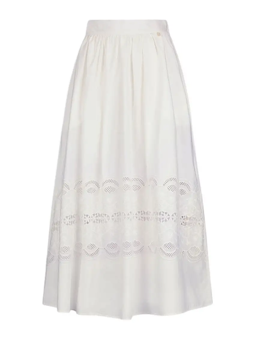 LIU JO WHITE Women's Skirt WA5258T4853 20304 White