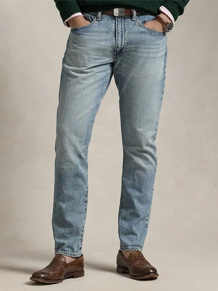 Jeans Parkside con Effetto Invecchiato Blu