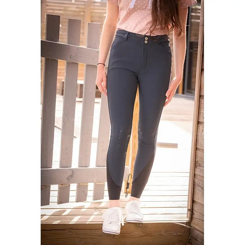 Pantaloni da equitazione da bambina con punto sella Pénélope [Misura 10 anni]