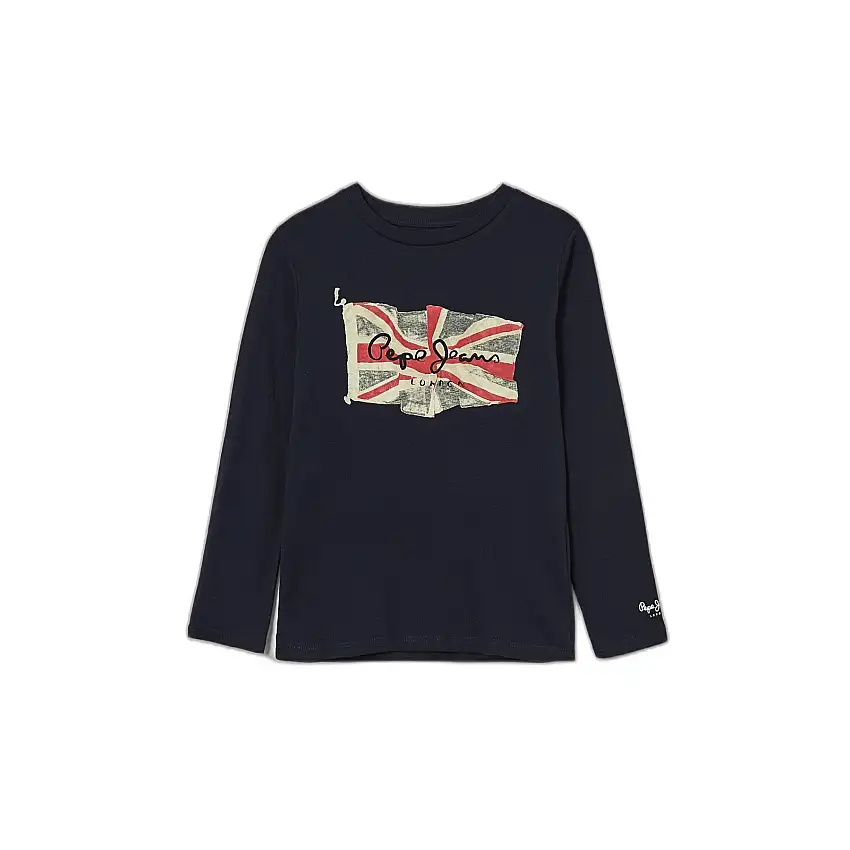 Maglietta a maniche lunghe per bambini Pepe Jeans Flag Logo N