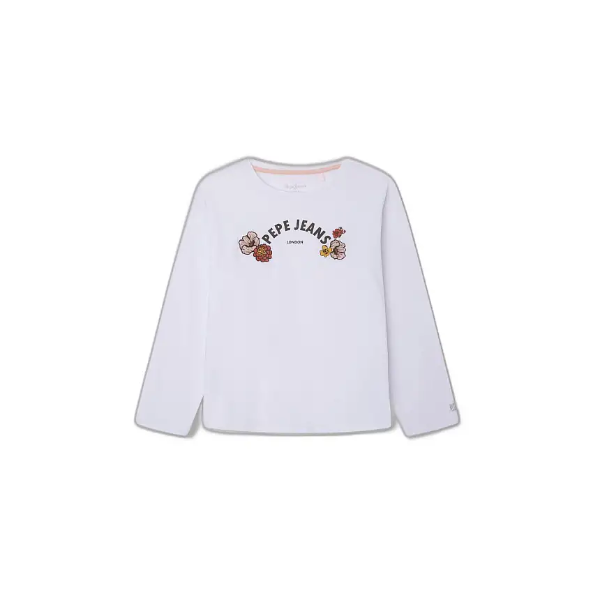 T-shirt da bambina a maniche lunghe Pepe Jeans Becca