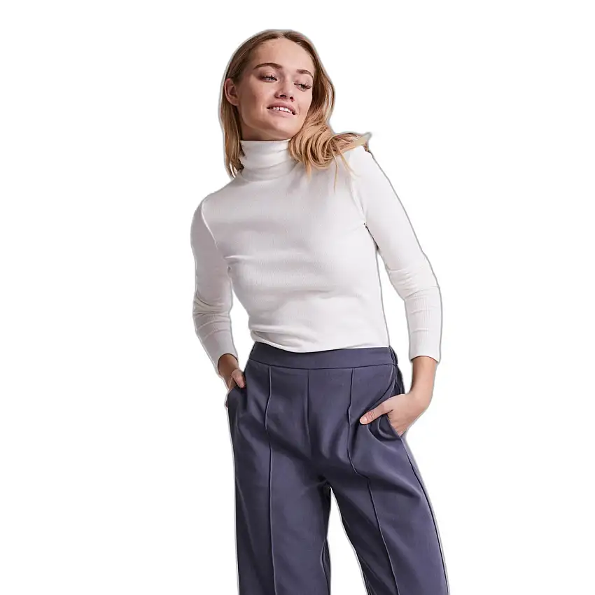 T-shirt donna a manica lunga a collo alto Pieces Pippi