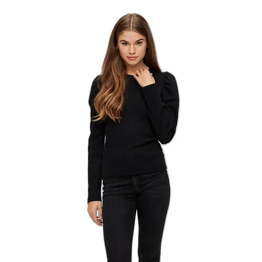 T-shirt donna a maniche lunghe Pieces Anna