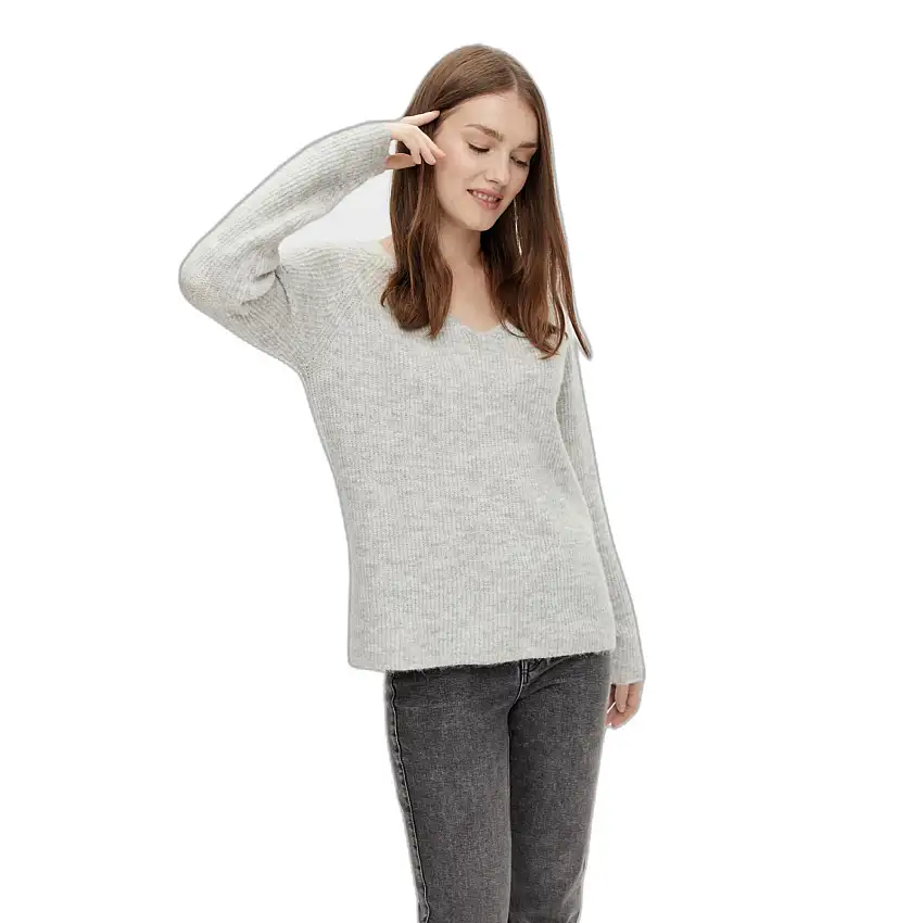 Maglione donna con scollo a V Pieces Ellen