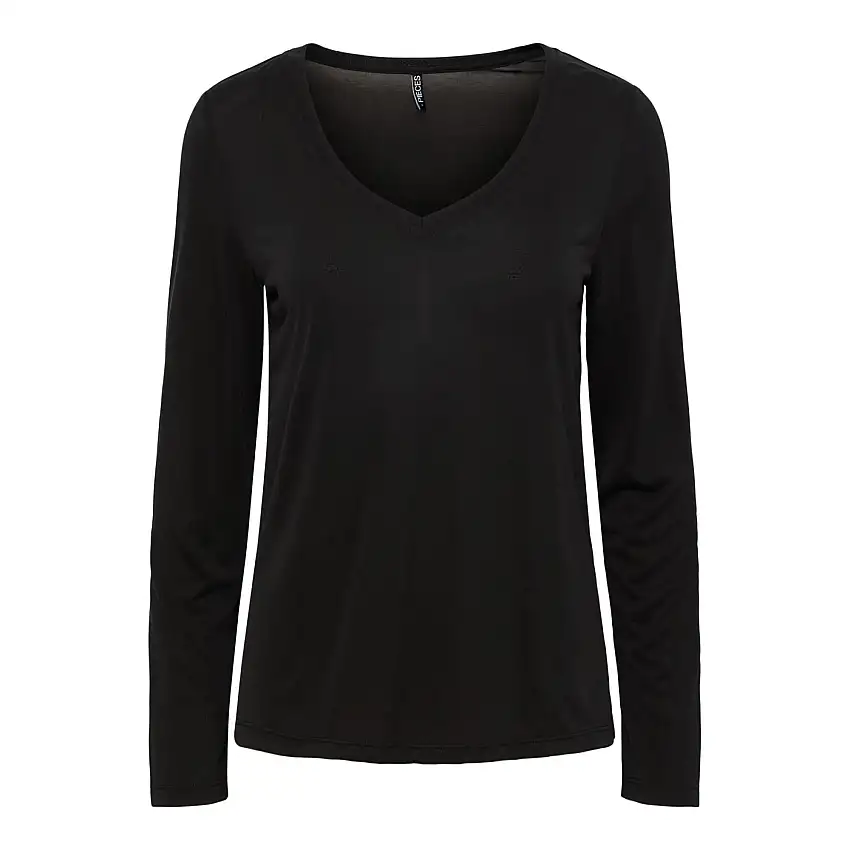 T-shirt donna a maniche lunghe Pieces Kamala New