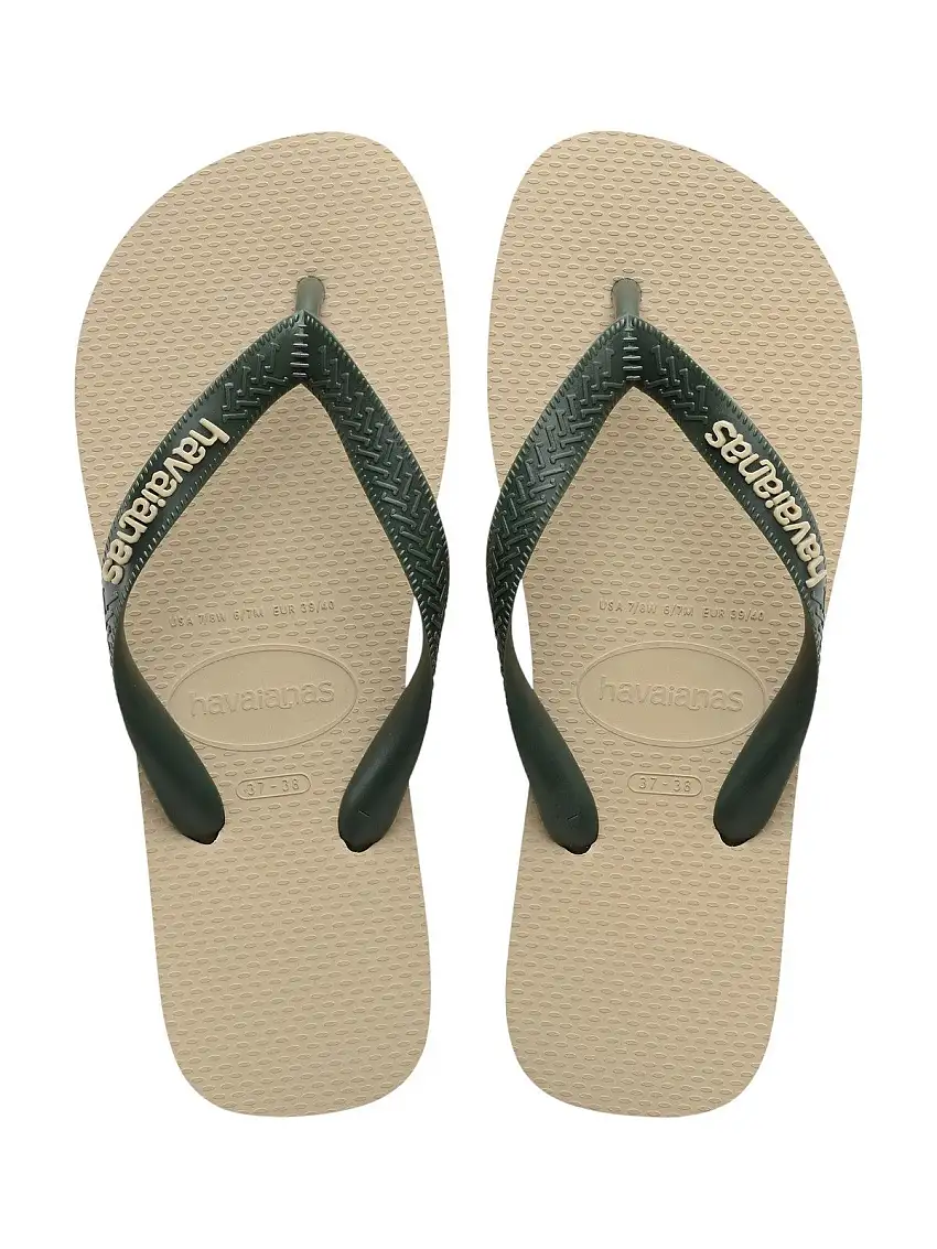 HAVAIANAS Men's Flip Flops Hav. Logo Pop Up 4147522.0154 Beige