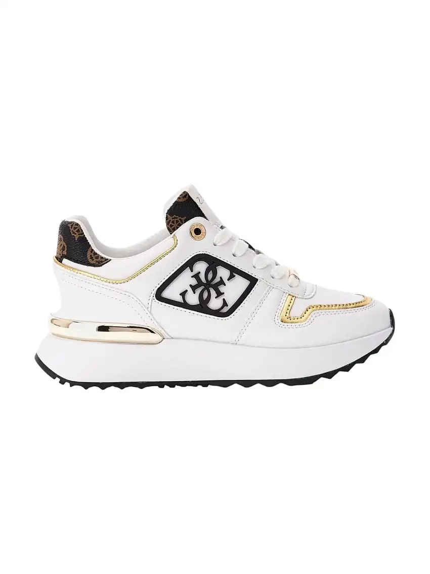 GUESS KOYAA FLJKOY ELE12 WHBRO White Women's Sneaker