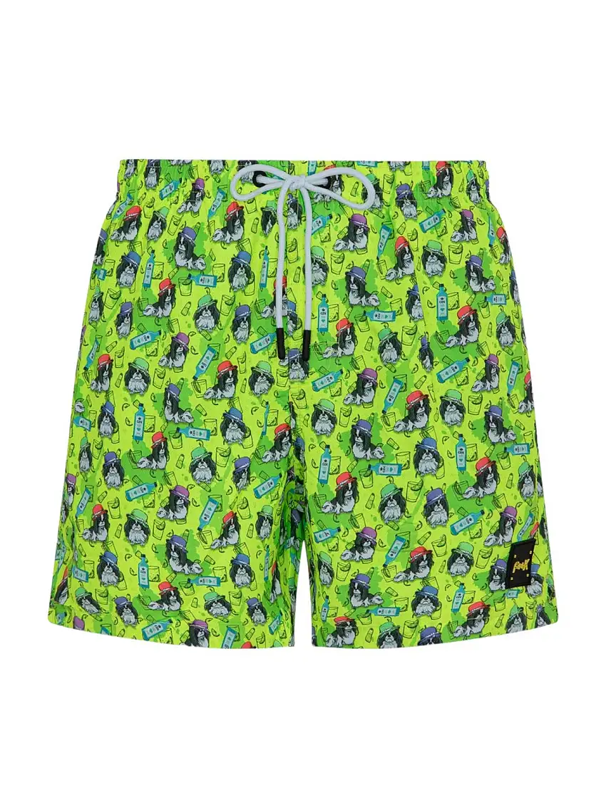 F**K Men's Swimsuit FK24-2060X16 Green