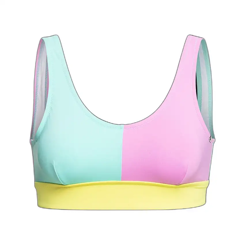 Top costume da bagno donna Quiksilver Color Block Scoop Band