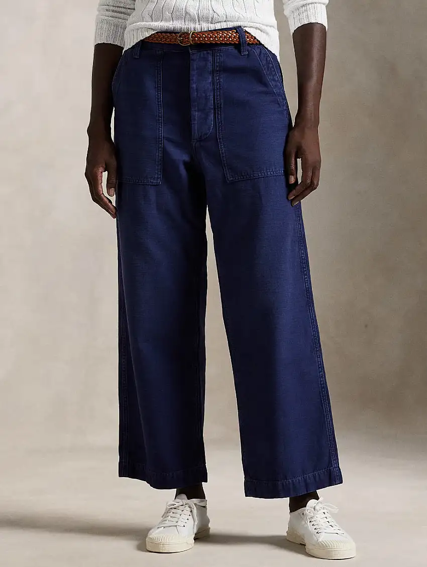 Pantaloni a Gamba Larga Ricky Blu