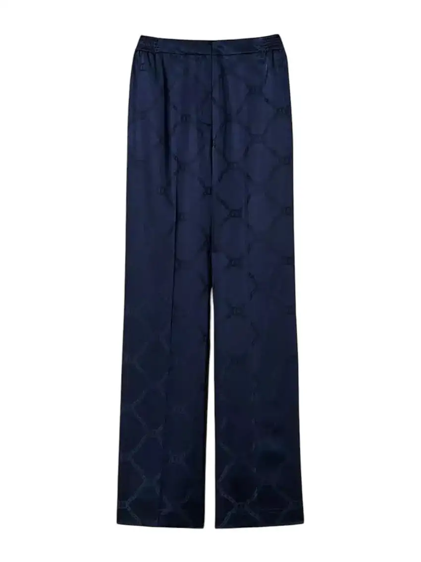 TWINSET Women's Trousers 251TP2011 00384 Blue