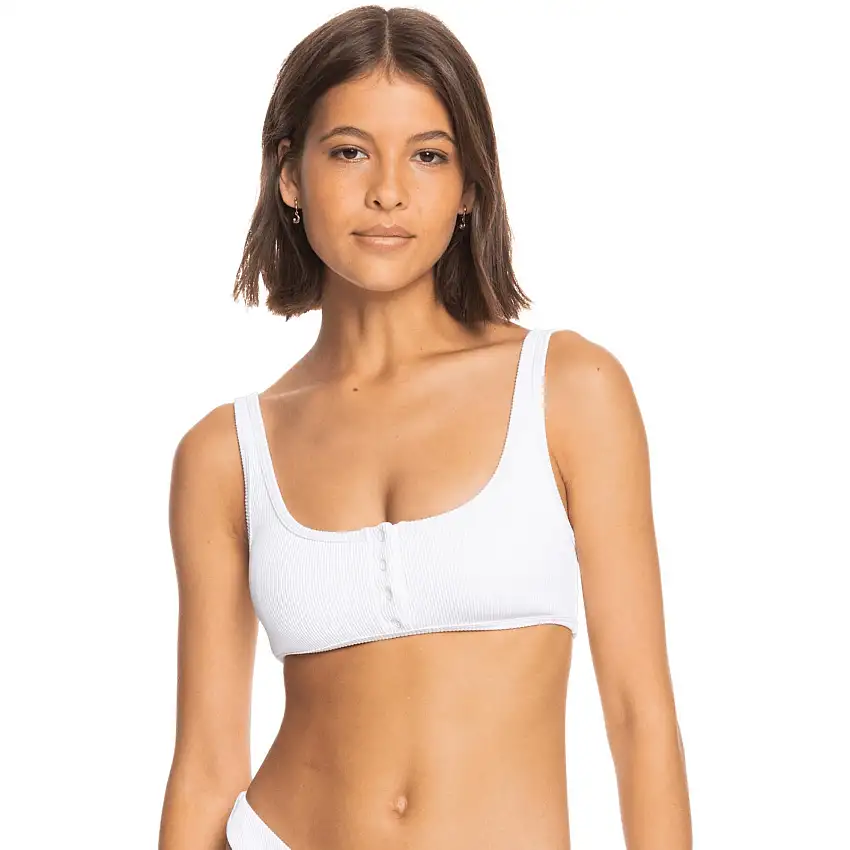 Top costume da bagno donna Roxy Rib Love The Surf Babe