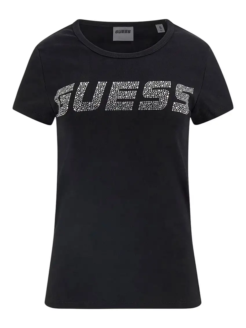 GUESS SPORT Women's T-shirt KIARA SS T-SHIRT V4BI16 KCIV1 JBLK Black