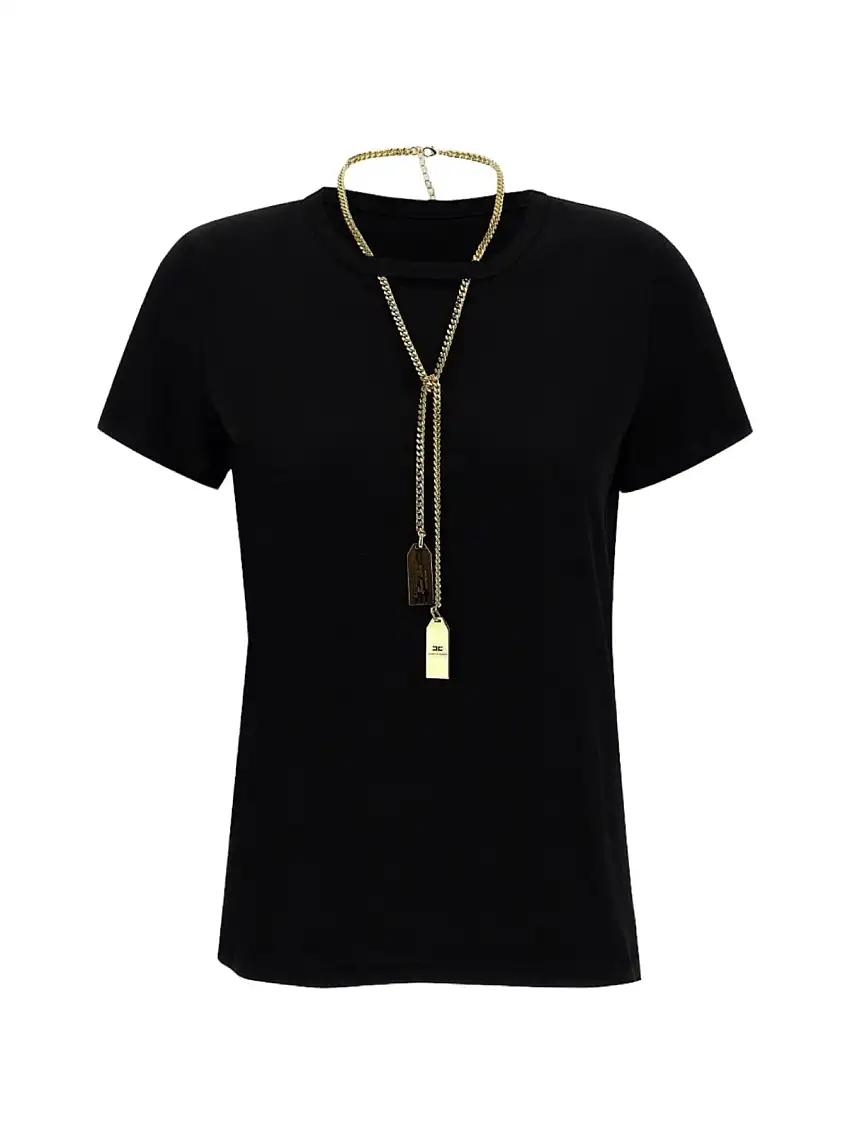 ELISABETTA FRANCHI Women's T-Shirt and Polo MA00946E2 110 Black
