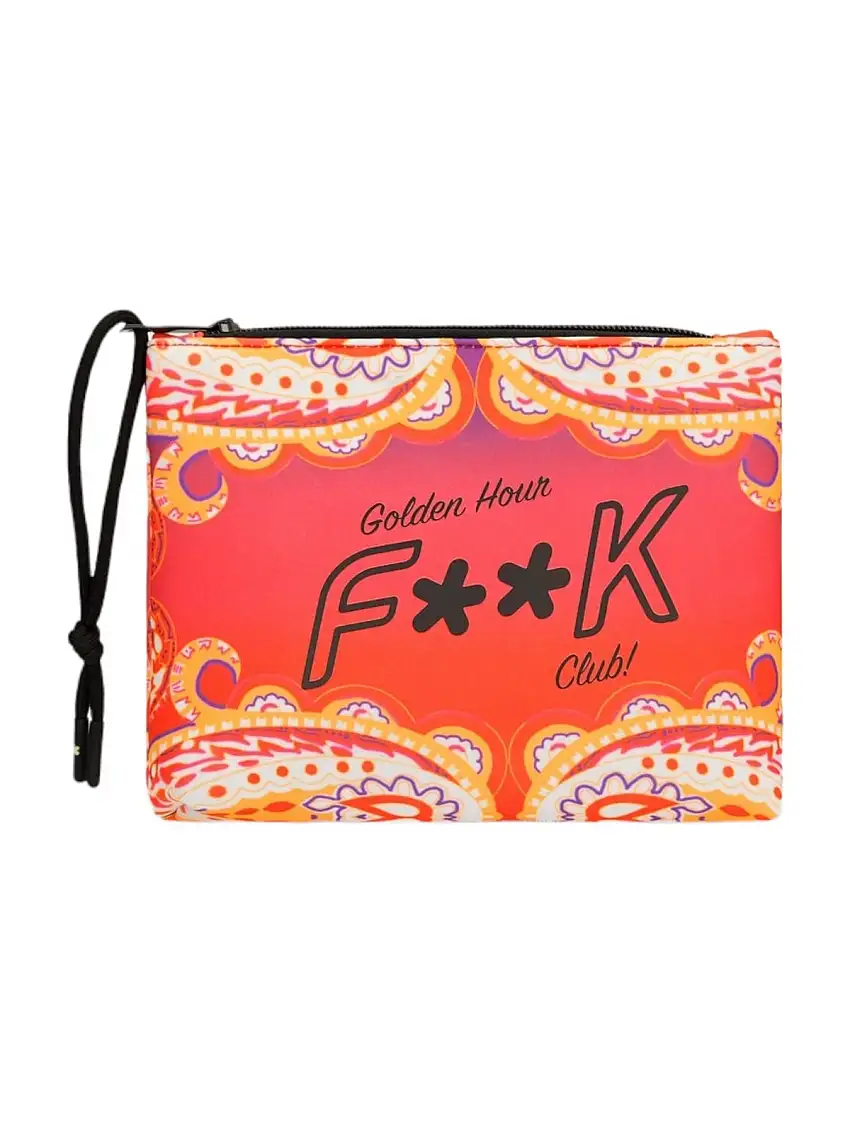 F**K Women's Clutch Bag FK24-A035X25 Orange
