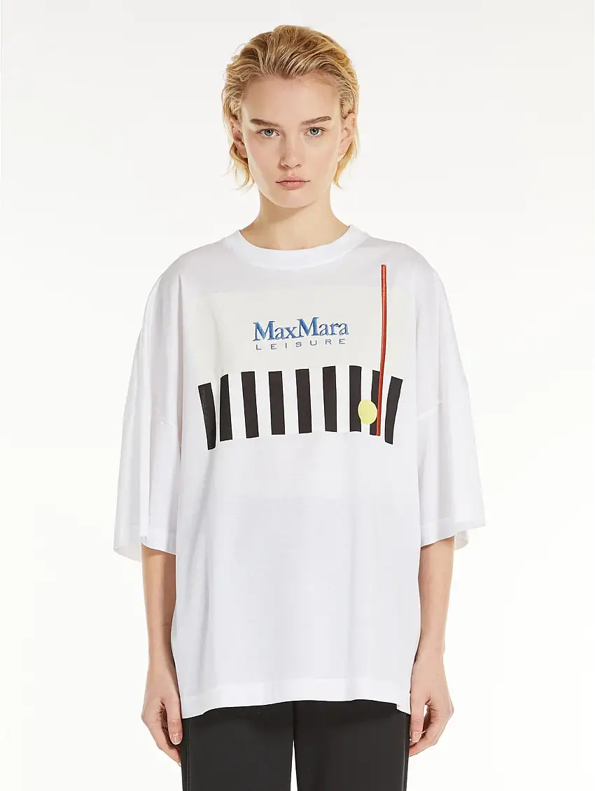 T-shirt Girocollo Oversize Bianco