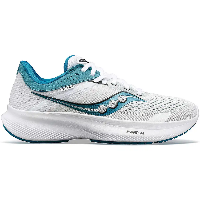 Saucony Ride 16 W Shoes White/Turquoise