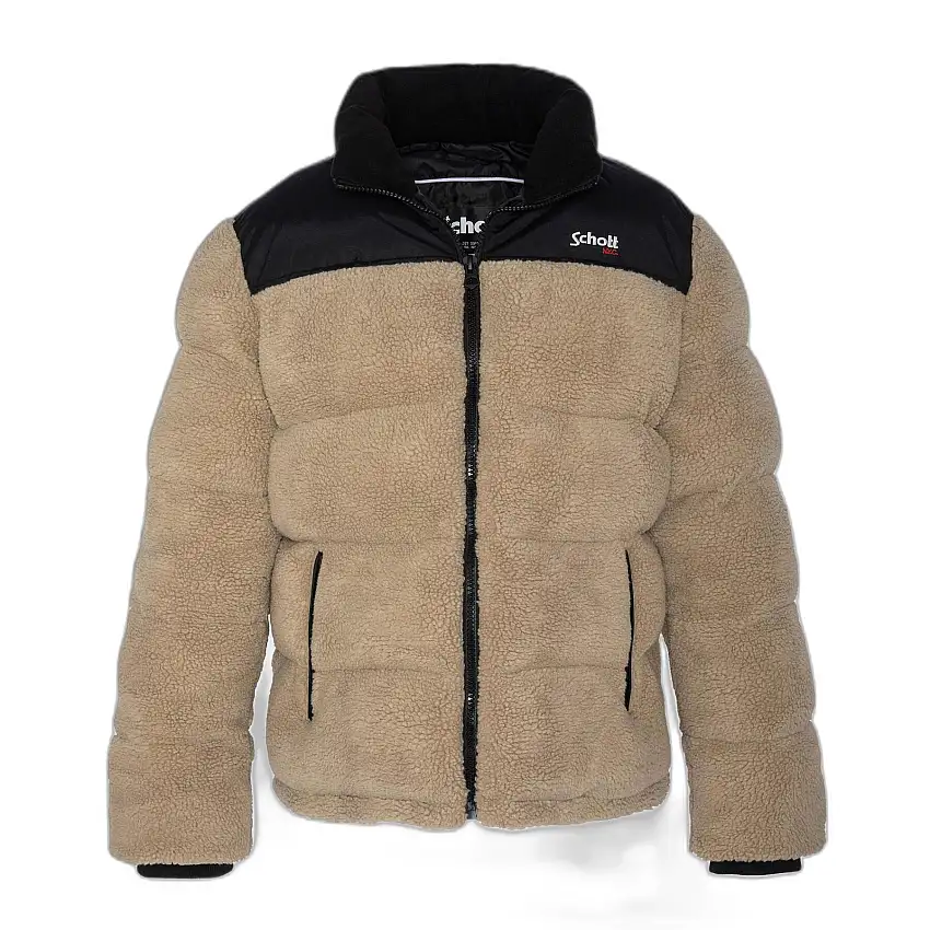 Piumino Schott Utah Sherpa